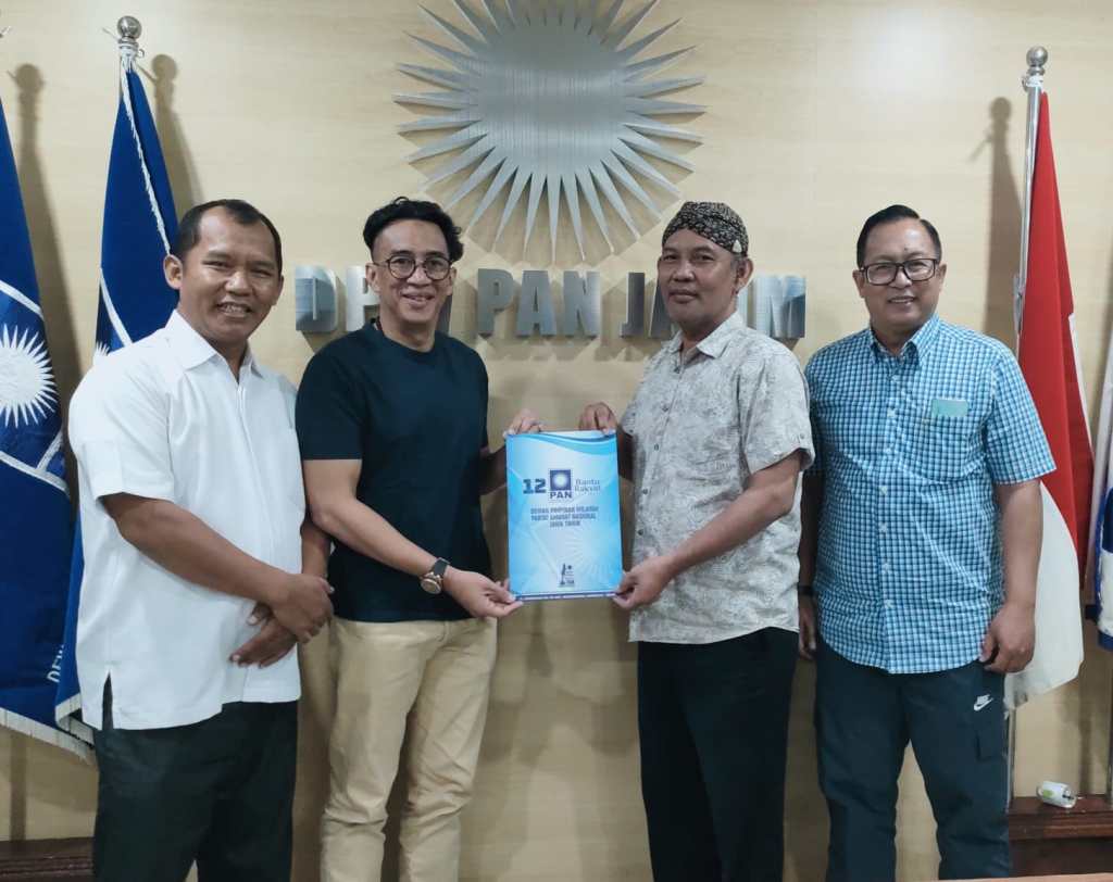 Nyalon Bupati Magetan, Hergunadi Mendaftar Lewat DPW PAN Jatim.