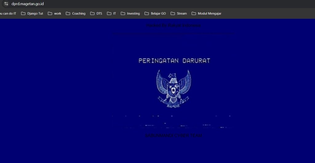 Website DPRD Magetan Diganti Logo Garuda&nbsp;Biru.