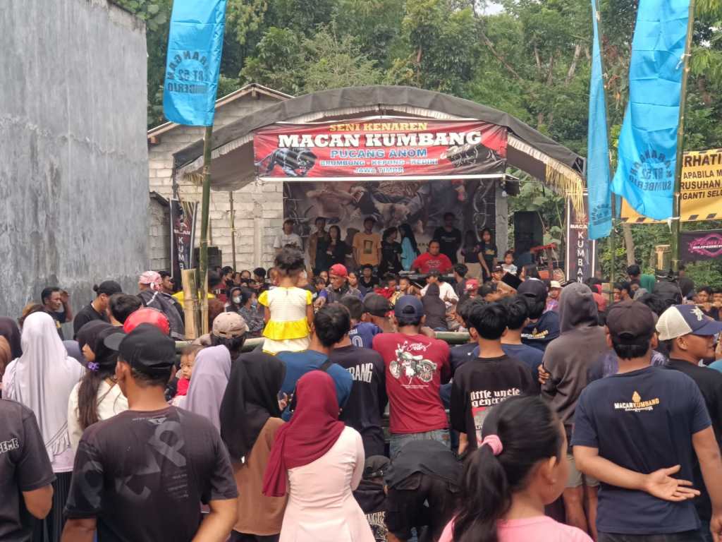 Polsek Kepung Kediri Amankan Pentas Seni Bantengan Macan&nbsp;Kumbang.