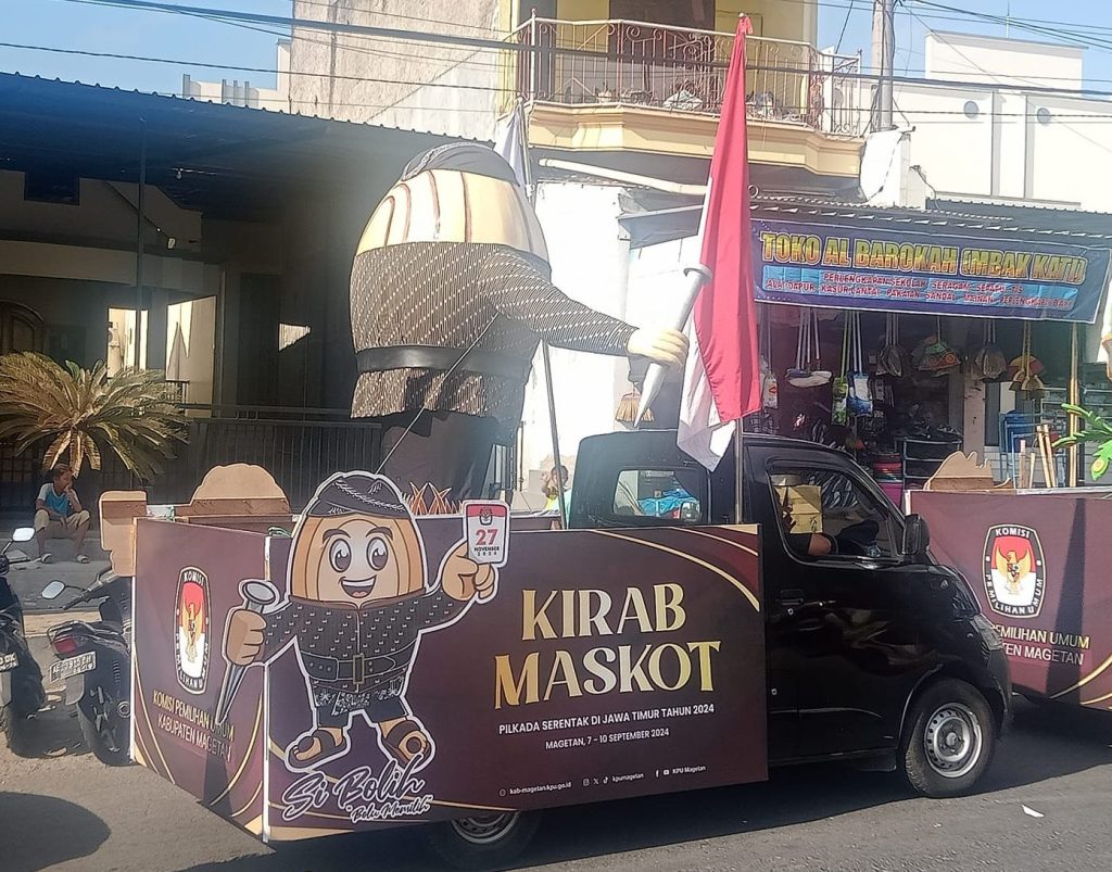 Maskot Si Bolih KPU Magetan Jadi Rasanan Publik.