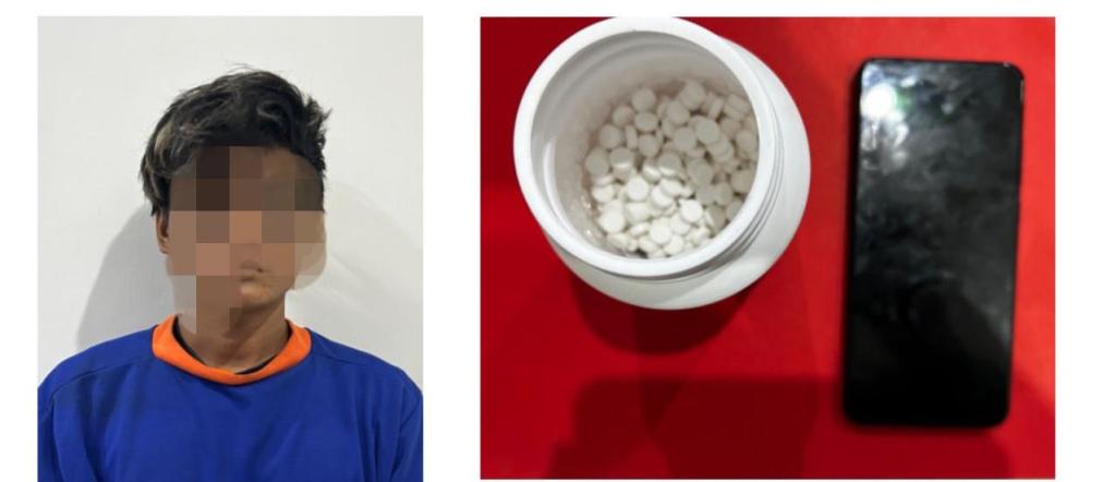 Polres Kediri Bekuk Terduga Pengedar Narkoba.